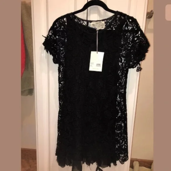 Johnny Was Alexis Crochet Tunic, Black - Picture 3 of 8